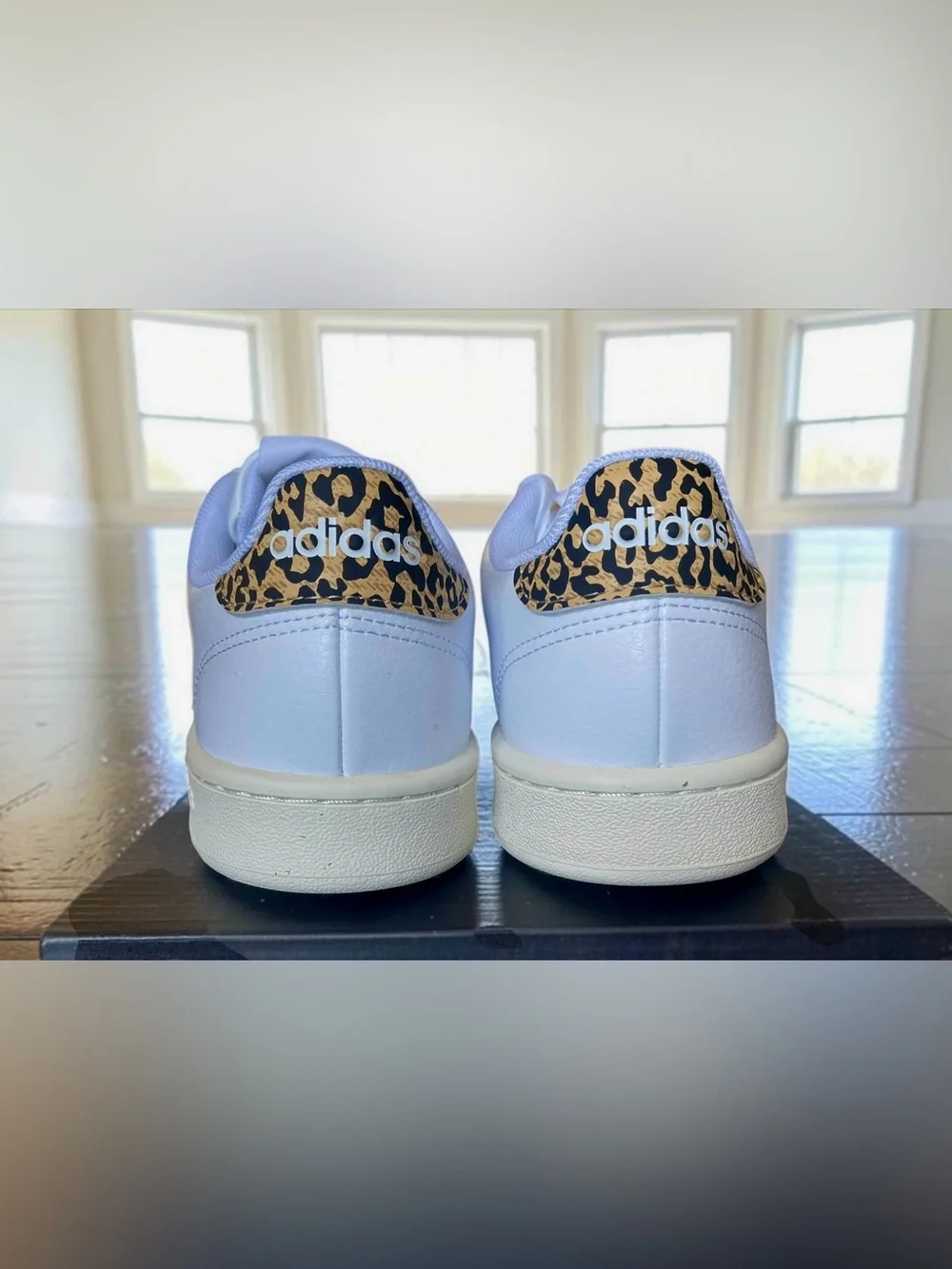 Adidas Advantage Leopard Print Size 7 Women New